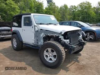 ✅ 2019 Jeep Wrangler Sport S • VIN: 1C4GJXAG0KW552128 • Lot: 42400023. Listed on IAAI with 58,131 mi. Free auction sales archive from the USA and detailed vehicle history report at DreamBid. Image 1.