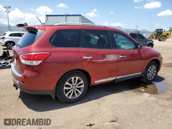 ✅ 2015 Nissan Pathfinder SL • VIN: 5N1AR2MM7FC635254 • Lot: 60130825. Listed on Copart with 122,376 mi. Free auction sales archive from the USA and detailed vehicle history report at DreamBid. Image 3.