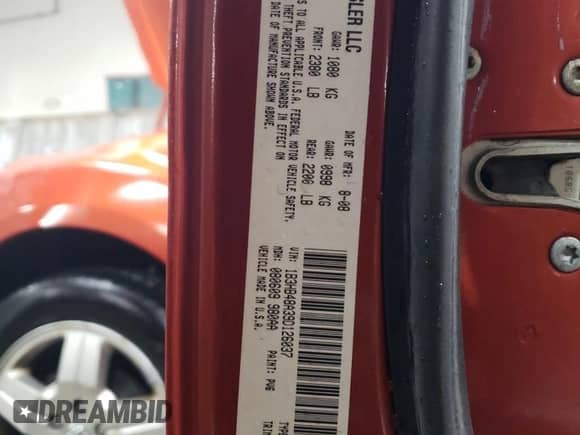 2009 Dodge Caliber SXT с VIN 1B3HB48A39D126037, выставлен на аукционе Copart как лот 84318964 с пробегом 171 072 миль миль и Списание • Salvage title. История ставок и продаж доступна на DreamBid. Изображение 12.