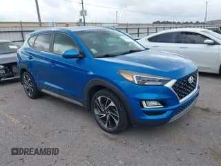 ✅ 2021 Hyundai Tucson Ultimate • VIN: KM8J3CAL5MU322634 • Lot: 42129908. Listed on IAAI with 65,370 mi. Free auction sales archive from the USA and detailed vehicle history report at DreamBid. Image 1.