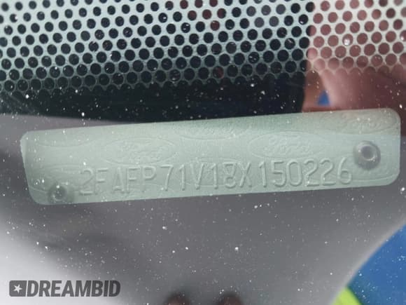 ✅ 2008 Ford Police Interceptor • VIN: 2FAFP71V18X150226 • Lot: 42318869. Listed on IAAI with 128,022 mi. Free auction sales archive from the USA and detailed vehicle history report at DreamBid. Image 9.