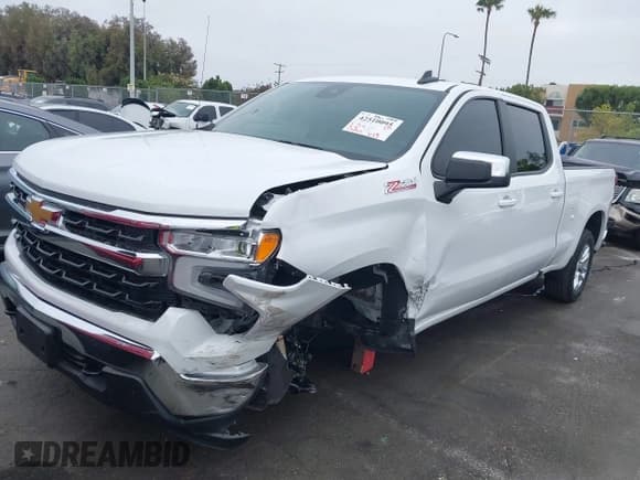 ✅ 2023 Chevrolet Silverado 1500 LT • VIN: 1GCUDDED8PZ229041 • Lot: 42510095. Listed on IAAI with 53,045 mi. Free auction sales archive from the USA and detailed vehicle history report at DreamBid. Image 2.