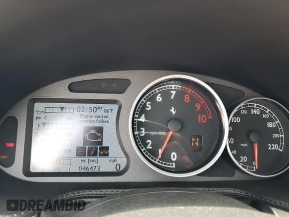 ✅ 2005 Ferrari 612 • VIN: ZFFAA54A950140266 • Lot: 55933344. Wystawiony na Copart z przebiegiem 46 473 mil. Bezpłatny archiwum sprzedaży aukcyjnych z USA i szczegółowy raport historii pojazdu na DreamBid. Zdjęcie 9.