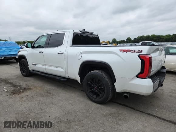 ✅ 2023 Toyota Tundra 1794 Edition • VIN: 5TFMA5EC8PX017077 • Lot: 69421805. Listed on Copart with 33,248 mi. Free auction sales archive from the USA and detailed vehicle history report at DreamBid. Image 2.
