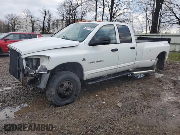 ✅ 2006 Dodge 3500 SLT • VIN: 3D7MX48C66G187208 • Lot: 93074085. Listed on Copart with 188,639 mi. Free auction sales archive from the USA and detailed vehicle history report at DreamBid. Image 1.