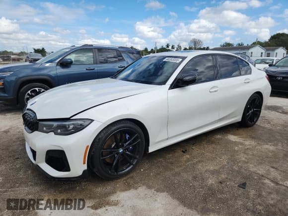 ✅ 2022 BMW 3 Series M340i xDrive • VIN: 3MW5U9J08N8C29842 • Лот: 90383055. Опубликован ранее на Copart с пробегом 45 156 миль. Бесплатный доступ к архиву аукционных продаж из США и подробный отчёт об истории автомобиля на DreamBid. Изображение 1.