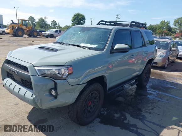 ✅ 2021 Toyota 4Runner TRD Pro • VIN: JTELU5JR4M5936140 • Lot: 42775666. Listed on IAAI with 33,129 mi. Free auction sales archive from the USA and detailed vehicle history report at DreamBid. Image 2.