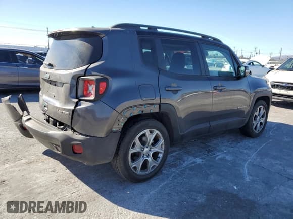 ✅ 2020 Jeep Renegade Limited • VIN: ZACNJAD13LPK99099 • Lot: 88714235. Listed on Copart with 30,777 mi. Free auction sales archive from the USA and detailed vehicle history report at DreamBid. Image 3.