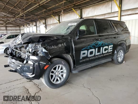 ✅ 2023 Chevrolet Tahoe Commercial • VIN: 1GNSKLED7PR152788 • Lot: 65463745. Listed on Copart with 19,014 mi. Free auction sales archive from the USA and detailed vehicle history report at DreamBid. Image 1.