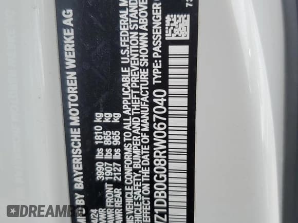 ✅ 2024 Toyota Supra 3.0 • VIN: WZ1DB0G08RW067040 • Lot: 49603795. Listed on Copart with 21,086 mi. Free auction sales archive from the USA and detailed vehicle history report at DreamBid. Image 14.