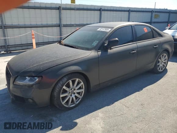 ✅ 2010 Audi A4 Premium • VIN: WAUAFAFL8AN038118 • Lot: 80147805. Listed on Copart with Not provided. Free auction sales archive from the USA and detailed vehicle history report at DreamBid. Image 1.