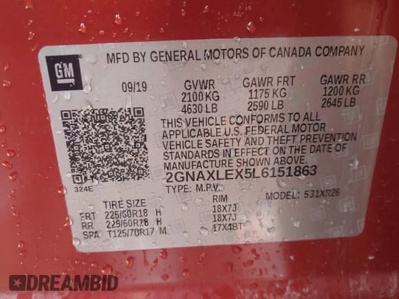 ✅ 2020 Chevrolet Equinox LT • VIN: 2GNAXLEX5L6151863 • Lot: 43642211. Wystawiony na IAAI z przebiegiem 162 289 mil. Bezpłatny archiwum sprzedaży aukcyjnych z USA i szczegółowy raport historii pojazdu na DreamBid. Zdjęcie 9.