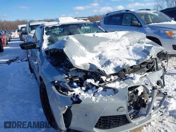 ✅ 2022 BMW M4 Competition xDrive • VIN: WBS33BA09NCK98125 • Lot: 41320705. Listed on IAAI with Not provided. Free auction sales archive from the USA and detailed vehicle history report at DreamBid. Image 1.