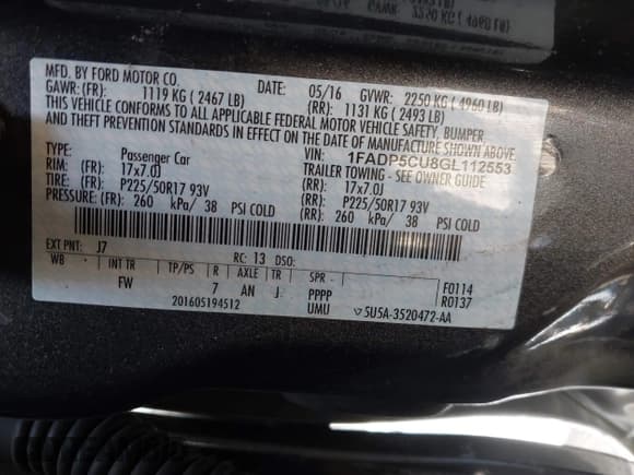 ✅ 2016 Ford C-Max SEL • VIN: 1FADP5CU8GL112553 • Лот: 42924850. Опубликован ранее на IAAI с пробегом 119 257 миль. Бесплатный доступ к архиву аукционных продаж из США и подробный отчёт об истории автомобиля на DreamBid. Изображение 9.