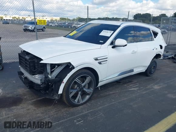 ✅ 2025 Genesis GV80 Prestige • VIN: KMUHCESBXSU224522 • Lot: 43518770. Wystawiony na IAAI z przebiegiem 23 510 mil. Bezpłatny archiwum sprzedaży aukcyjnych z USA i szczegółowy raport historii pojazdu na DreamBid. Zdjęcie 2.