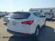 2014 Hyundai Santa Fe with VIN 5XYZU3LA7EG183450, listed as a IAAI auction lot 43218232 with 102,132 mi miles and . Bid and sale history available at DreamBid. Image 4.