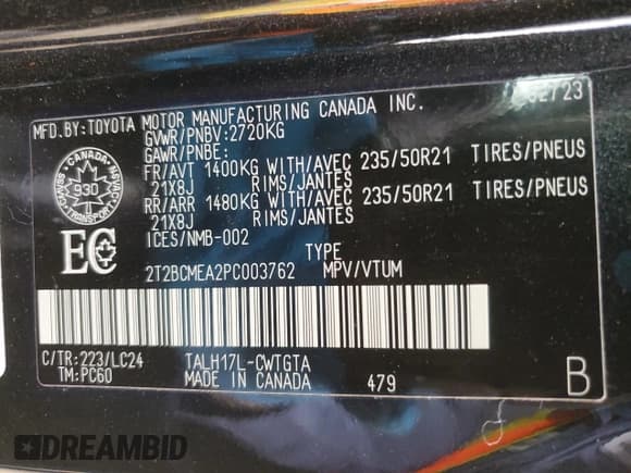 ✅ 2023 Lexus RX 500h F Sport Performance • VIN: 2T2BCMEA2PC003762 • Lot: 54748595. Wystawiony na Copart z przebiegiem 38 023 mil. Bezpłatny archiwum sprzedaży aukcyjnych z USA i szczegółowy raport historii pojazdu na DreamBid. Zdjęcie 13.