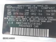 ✅ 2012 Hyundai Accent GLS • VIN: KMHCT4AE6CU181667 • Лот: 43429711. Опубликован ранее на IAAI с пробегом 102 543 миль. Бесплатный доступ к архиву аукционных продаж из США и подробный отчёт об истории автомобиля на DreamBid. Изображение 9.