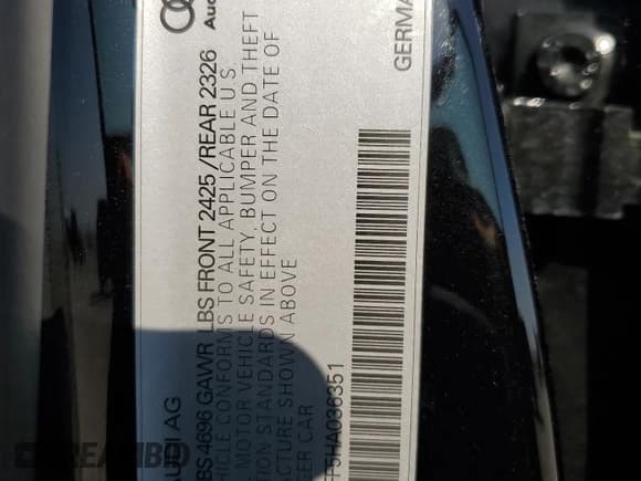 ✅ 2017 Audi A3 e-tron Sportback Premium Plus • VIN: WAUTPBFF5HA036351 • Lot: 75339474. Listed on Copart with 32,374 mi. Free auction sales archive from the USA and detailed vehicle history report at DreamBid. Image 13.