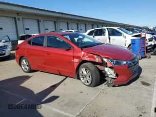 2019 Hyundai Elantra SEL with VIN 5NPD84LF2KH464513, listed as a Copart auction lot 85912315 with 88,327 mi miles and Salvage title. Bid and sale history available at DreamBid. Image 4.