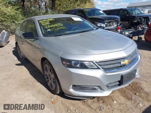 ✅ 2015 Chevrolet Impala LS • VIN: 2G11Z5SL3F9263475 • Lot: 43505226. Listed on IAAI with 160,000 mi. Free auction sales archive from the USA and detailed vehicle history report at DreamBid. Image 1.