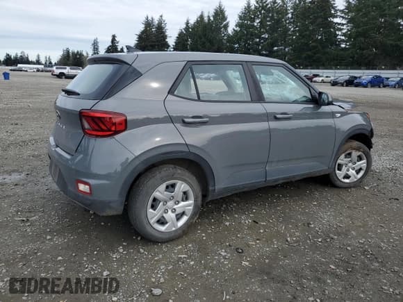 ✅ 2020 Hyundai Venue SE • VIN: KMHRB8A34LU014520 • Lot: 50756335. Listed on Copart with Not provided. Free auction sales archive from the USA and detailed vehicle history report at DreamBid. Image 3.