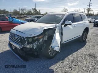 ✅ 2021 Hyundai Santa Fe Blue • VIN: KM8S2DA17MU010651 • Lot: 80820444. Listed on Copart with Not provided. Free auction sales archive from the USA and detailed vehicle history report at DreamBid. Image 1.