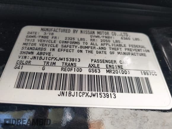 ✅ 2018 Nissan Rogue S • VIN: JN1BJ1CPXJW153913 • Lot: 42321015. Wystawiony na IAAI z przebiegiem 163 132 mil. Bezpłatny archiwum sprzedaży aukcyjnych z USA i szczegółowy raport historii pojazdu na DreamBid. Zdjęcie 9.