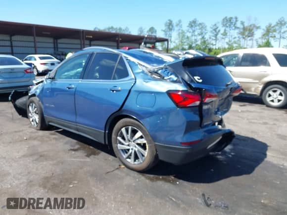 2024 Chevrolet Equinox Premier with VIN 3GNAXNEGXRL340850, listed as a IAAI auction lot 42049045 with 13,969 mi miles and . Bid and sale history available at DreamBid. Image 3.
