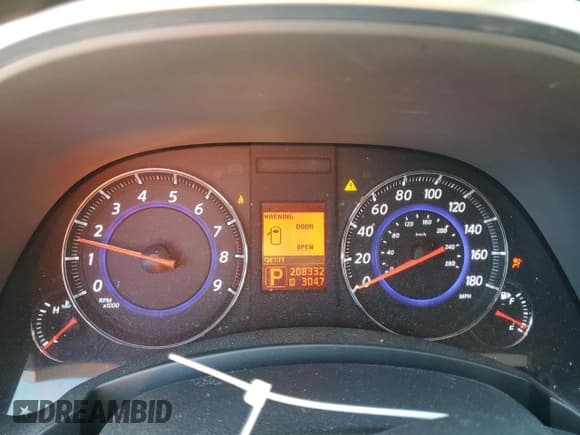 ✅ 2011 Infiniti FX • VIN: JN8AS1MW0BM732115 • Lot: 69354225. Listed on Copart with 208,332 mi. Free auction sales archive from the USA and detailed vehicle history report at DreamBid. Image 9.