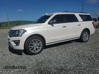 ✅ 2018 Ford Expedition Max Platinum • VIN: 1FMJK1LT8JEA16652 • Lot: 56503305. Listed on Copart with 127,711 mi. Free auction sales archive from the USA and detailed vehicle history report at DreamBid. Image 1.