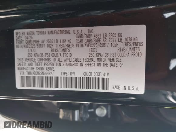 ✅ 2025 Mazda CX-50 S Premium • VIN: 7MMVABDM8SN364927 • Lot: 42770448. Wystawiony na IAAI z przebiegiem Nie podano. Bezpłatny archiwum sprzedaży aukcyjnych z USA i szczegółowy raport historii pojazdu na DreamBid. Zdjęcie 9.