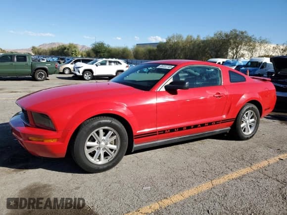 ✅ 2007 Ford Mustang Deluxe • VIN: 1ZVFT80N475310657 • Lot: 85332745. Listed on Copart with 144,761 mi. Free auction sales archive from the USA and detailed vehicle history report at DreamBid. Image 1.