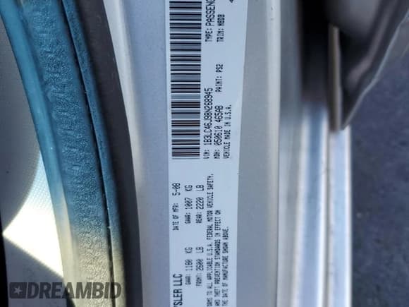 ✅ 2008 Dodge Avenger SE • VIN: 1B3LC46J98N268945 • Lot: 91077035. Listed on Copart with 143,831 mi. Free auction sales archive from the USA and detailed vehicle history report at DreamBid. Image 12.