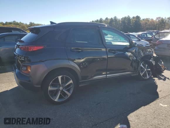 2020 Hyundai Kona Ultimate with VIN KM8K5CA51LU498739, listed as a Copart auction lot 86871955 with 66,546 mi miles and Salvage title. Bid and sale history available at DreamBid. Image 3.