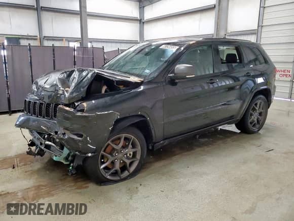 2021 Jeep Grand Cherokee 80th Anniversary с VIN 1C4RJEBGXMC691537, выставлен на аукционе Copart как лот 64134455 с пробегом 30 787 миль миль и Чистый • Clean title. История ставок и продаж доступна на DreamBid. Изображение 1.