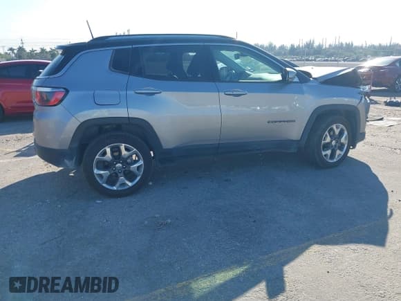 ✅ 2019 Jeep Compass Limited • VIN: 3C4NJDCB5KT638306 • Lot: 41273531. Listed on IAAI with 63,538 mi. Free auction sales archive from the USA and detailed vehicle history report at DreamBid. Image 4.