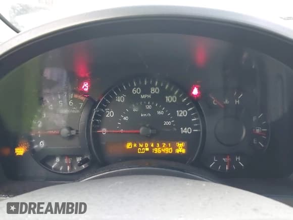 ✅ 2004 Nissan Titan SE • VIN: 1N6AA07B24N543462 • Lot: 43830874. Listed on IAAI with 196,490 mi. Free auction sales archive from the USA and detailed vehicle history report at DreamBid. Image 7.