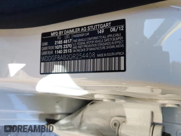 ✅ 2013 Mercedes-Benz C 300 Sport • VIN: WDDGF8AB2DR254408 • Лот: 43537765. Опубликован ранее на IAAI с пробегом 127 078 миль. Бесплатный доступ к архиву аукционных продаж из США и подробный отчёт об истории автомобиля на DreamBid. Изображение 9.