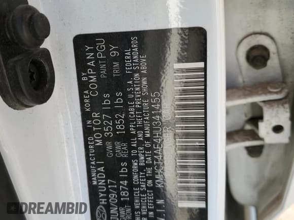 ✅ 2017 Hyundai Accent SE • VIN: KMHCT4AE4HU341455 • Лот: 66785014. Опубликован ранее на Copart с пробегом 82 375 миль. Бесплатный доступ к архиву аукционных продаж из США и подробный отчёт об истории автомобиля на DreamBid. Изображение 12.