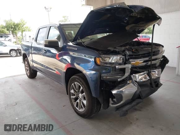 2022 Chevrolet Silverado 1500 LT z VIN 1GCPWCED0NZ157010, wystawiony jako IAAI lot #42592135 z przebiegiem 73 037 mil mil oraz . Historia ofert i sprzedaży dostępna na DreamBid. Obrazek 1.