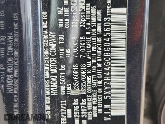 ✅ 2011 Hyundai Santa Fe SE • VIN: 5XYZH4AG0BG045603 • Lot: 83843975. Wystawiony na Copart z przebiegiem 201 757 mil. Bezpłatny archiwum sprzedaży aukcyjnych z USA i szczegółowy raport historii pojazdu na DreamBid. Zdjęcie 13.