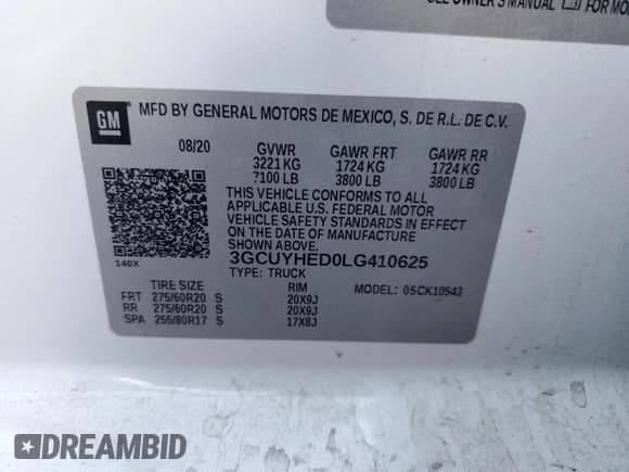 ✅ 2020 Chevrolet Silverado 1500 High Country • VIN: 3GCUYHED0LG410625 • Lot: 80234124. Wystawiony na Copart z przebiegiem 64 150 mil. Bezpłatny archiwum sprzedaży aukcyjnych z USA i szczegółowy raport historii pojazdu na DreamBid. Zdjęcie 12.