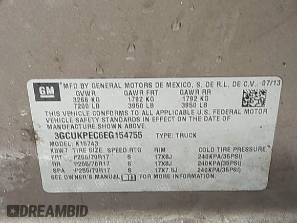 ✅ 2014 Chevrolet Silverado 1500 Work Truck • VIN: 3GCUKPEC6EG154755 • Лот: 42215841. Опубликован ранее на IAAI с пробегом 153 314 миль. Бесплатный доступ к архиву аукционных продаж из США и подробный отчёт об истории автомобиля на DreamBid. Изображение 9.