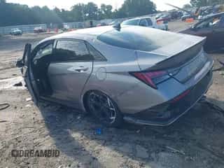 2025 Hyundai Elantra N Line with VIN KMHLR4DF6SU945051, listed as a IAAI auction lot 43048171 with Not provided miles and . Bid and sale history available at DreamBid. Image 3.