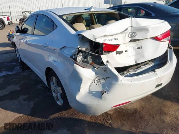2013 Hyundai Elantra Limited with VIN 5NPDH4AE8DH156338, listed as a IAAI auction lot 43337019 with 106,770 mi miles and . Bid and sale history available at DreamBid. Image 3.
