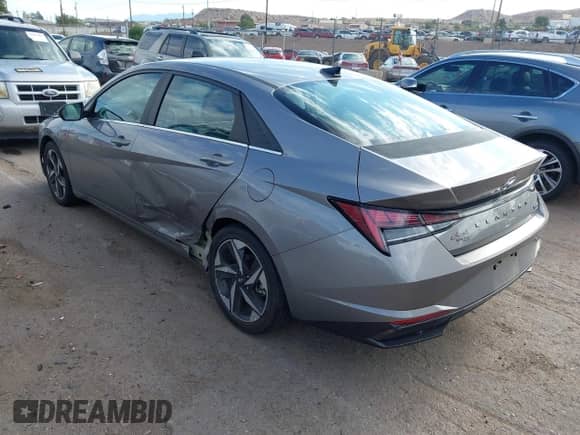 2021 Hyundai Elantra Limited with VIN KMHLN4AJ7MU006210, listed as a IAAI auction lot 43080687 with 30,548 mi miles and . Bid and sale history available at DreamBid. Image 3.