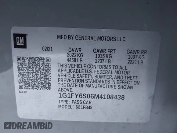 ✅ 2021 Chevrolet Bolt EV LT • VIN: 1G1FY6S06M4108438 • Lot: 41527377. Wystawiony na IAAI z przebiegiem 34 517 mil. Bezpłatny archiwum sprzedaży aukcyjnych z USA i szczegółowy raport historii pojazdu na DreamBid. Zdjęcie 9.