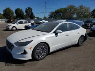 2021 Hyundai Sonata Limited z VIN KMHL54JJ2MA021635, wystawiony jako Copart lot #82174955 z przebiegiem 72 301 mil mil oraz Szkoda całkowita • Salvage title. Historia ofert i sprzedaży dostępna na DreamBid. Obrazek 1.