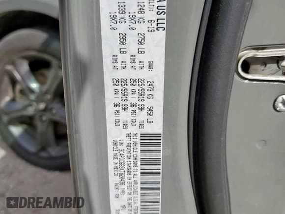 ✅ 2019 Dodge Journey Crossroad • VIN: 3C4PDCGG8KT820436 • Lot: 92599525. Listed on Copart with 173,637 mi. Free auction sales archive from the USA and detailed vehicle history report at DreamBid. Image 13.